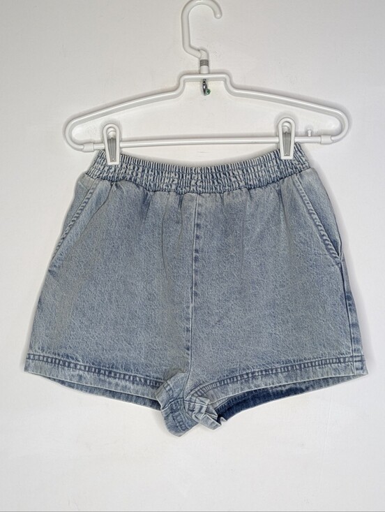 Free People Pants - Free People Chambray Blue Denim Cotton Short XS